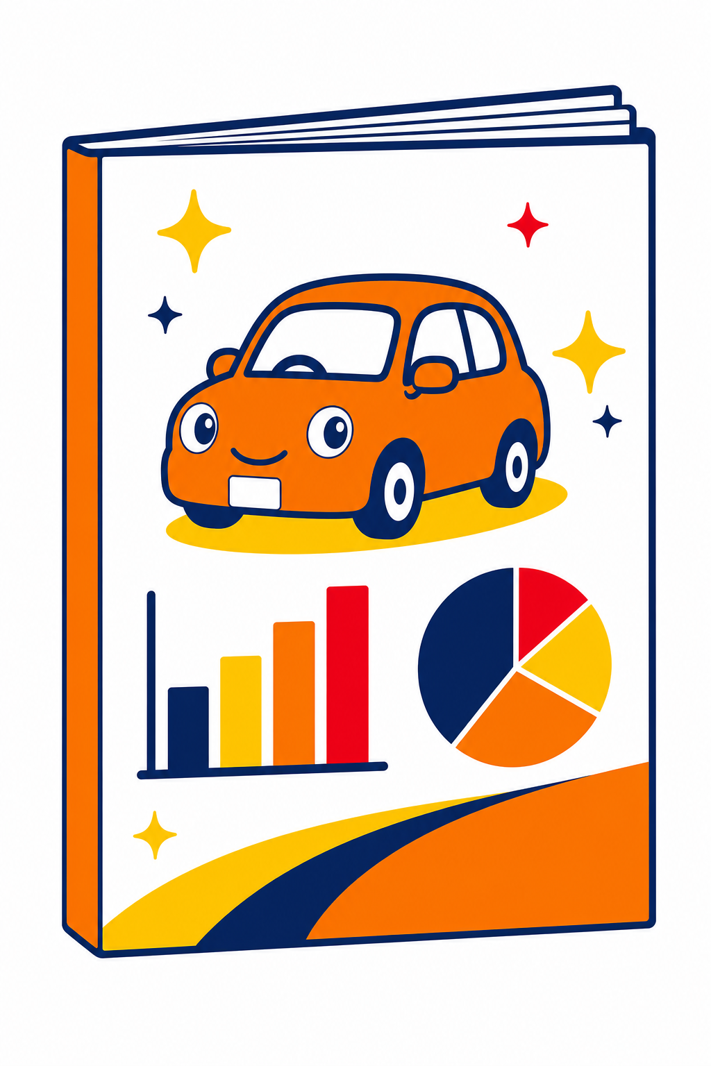 車検実勢調査 2025年版の表紙イラスト